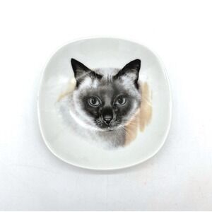Schumann Arzberg Bavaria Germany Siamese Cat Trinket Dish Small Plate